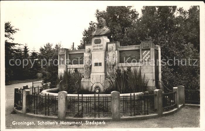 Groningen Scholten's Monument Stadspark Denkmal Bueste