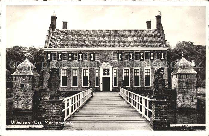 Uithuizen Menkemaborg Schloss Bruecke Skulptur