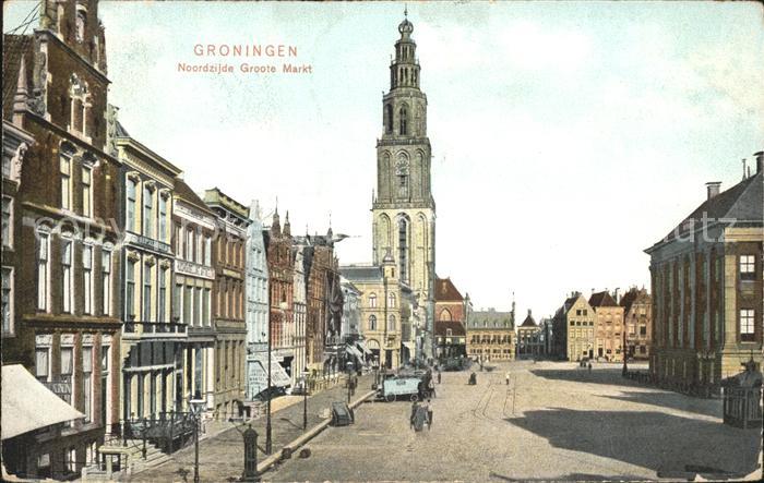 Groningen Noordzijde Groote Markt Toren