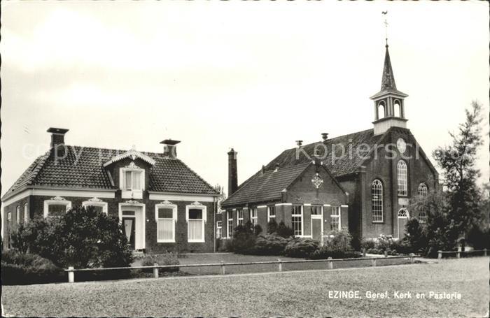 Ezinge Geref Kerk en Pastorie Kirche