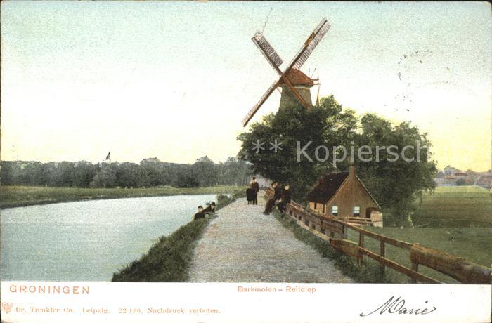 Groningen Barkmolen Reitdiep Wassermuehle