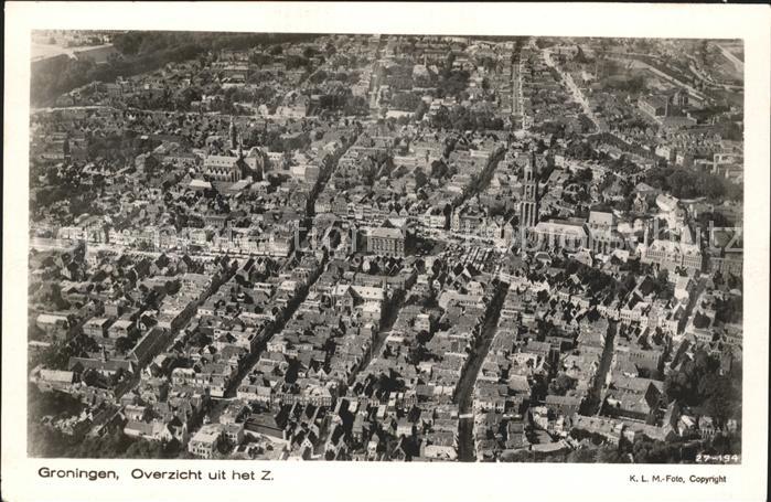 Groningen Vanuit de lucht Fliegeraufnahme