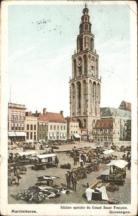 Groningen Martinitoren Marktdag