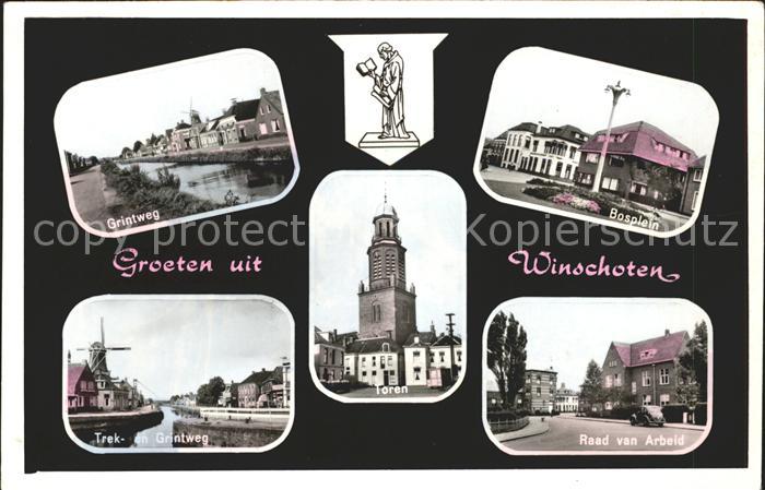 Winschoten Grintweg Bosplein Raad van Arbeid Trekweg Molen Toren