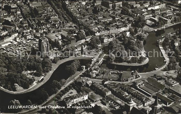Leeuwarden met Oldehove in vogelvlucht Fliegeraufn