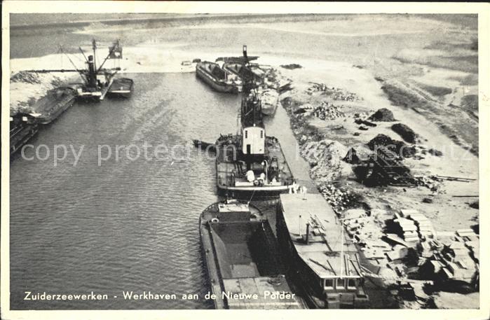 Harderwijk Zuiderzeewerken Werkhaven aan de Nieuwe Polder