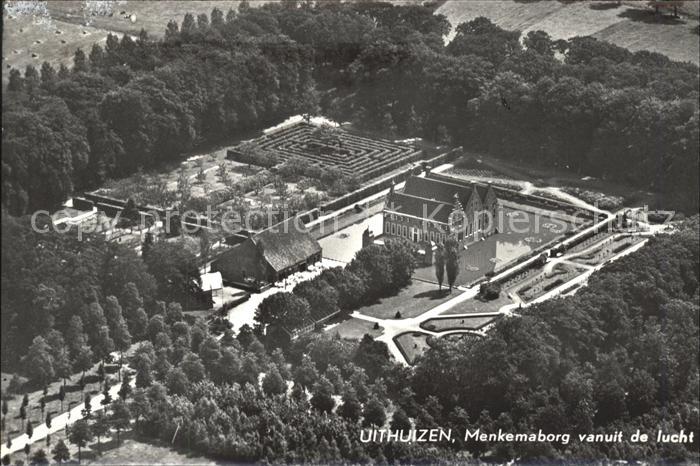 Uithuizen Menkemaborg vanuit de lucht Schloss Fli