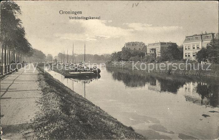 Groningen Verbindingskanaal Kanal Frachtkahn