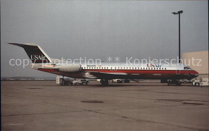Flugzeuge Zivil USAir Fokker 100 N85OUS c/n 11276