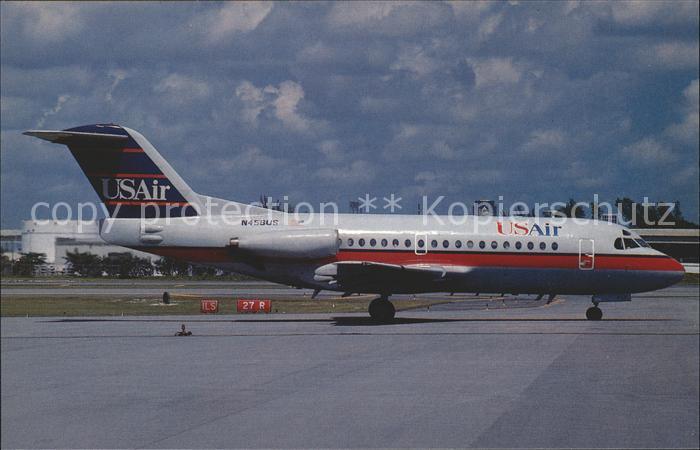 Flugzeuge Zivil Fokker 28-1000 c/n 11035 N456US Us Air