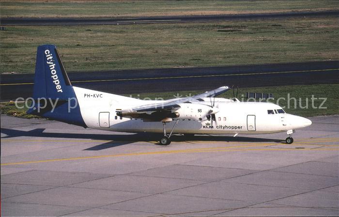 Flugzeuge Zivil Fokker 50 PH-KVC KLM Cityhopper