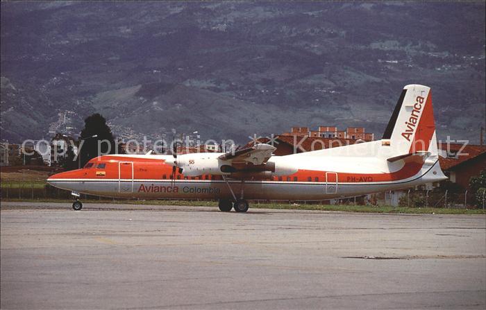 Flugzeuge Zivil Fokker 50 F27-050 PH-AVO cn 20297 Avianca Colombia