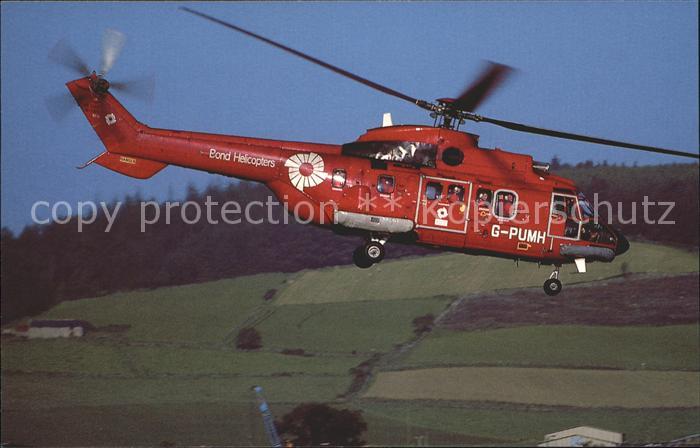 Hubschrauber Helikopter Eurocopter AS332L Super Puma G-PUMH cn 2101 Bond Helicop