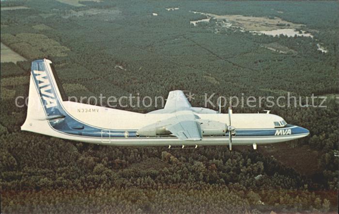 Flugzeuge Zivil Mississippi Valley Airlines Fokker F-27 Friendship N334MV