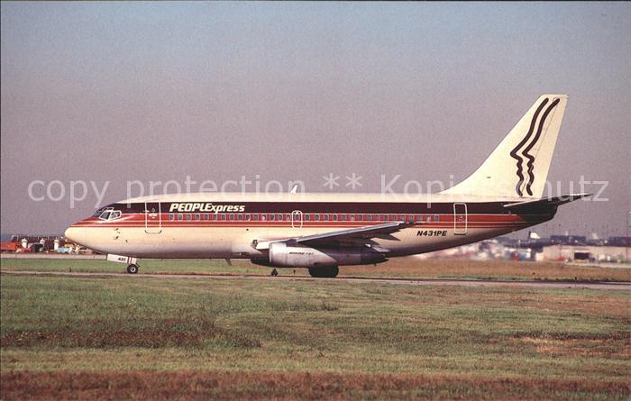 Flugzeuge Zivil Peoplexpress Airlines Boeing 737-217 N4