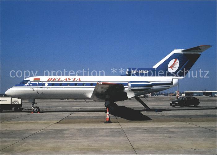 Flugzeuge Zivil Belavia Yak-40 EW-88202 c/n 9630449