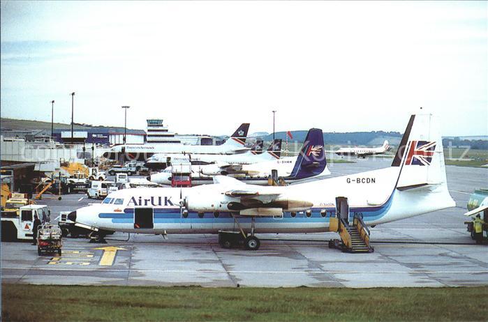 Flughafen Airport Aeroporto Aberdeen Airport Flugzeug AirUK F-BCDN
