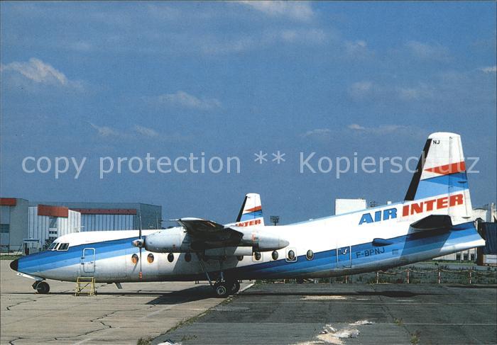 Flugzeuge Zivil Air Inter Fokker 27 F-BPNJ
