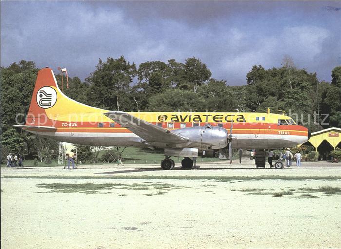 Flugzeuge Zivil TG-AJA Convair CV-340 Aviateca AT Tikal
