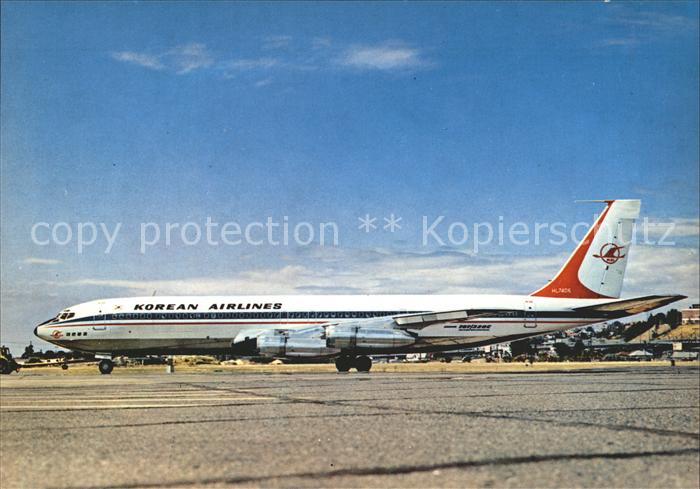 Flugzeuge Zivil Boeing 707-320 C Korean Airlines HL-740