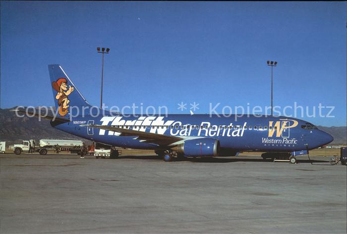 Flugzeuge Zivil WESTERN PACIFIC (Thrifty Car Rental) Bo