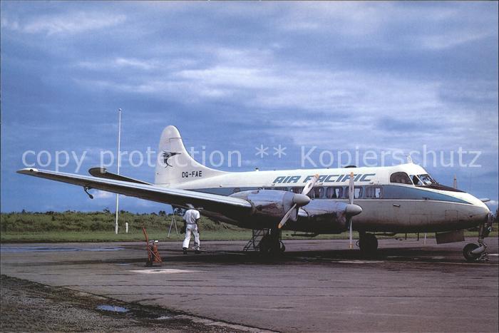 Flugzeuge Zivil AIR PACIFIC DH 114 Heron 2D DQ FAE cn 14122 mfd 1957