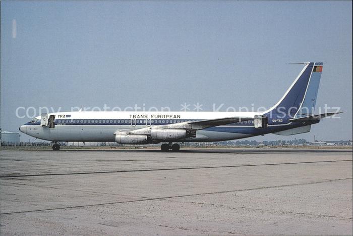 Flugzeuge Zivil T.E.A. TRANS EUROPEAN B.707-131 OO.TED c/n 17665