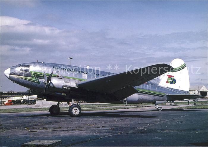 Flugzeuge Zivil Transoceanica Colombia Curtiss C-46 HK-