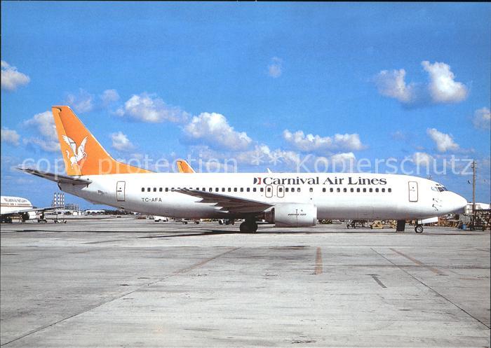 Flugzeuge Zivil Carnival Air Lines Boeing B-737-4Q8 TC-AFA c/n 26306/2653