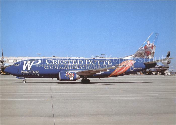 Flugzeuge Zivil Western Pacific Crested Butte Gunnison Color Boeing B-737-300 N9