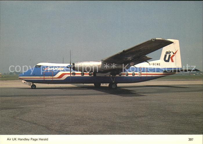 Flugzeuge Zivil Air UK Handley Page Herald G-BCWE