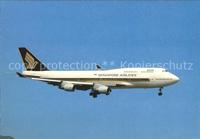Flugzeuge Zivil Singapore Airlines Boeing 747-400 9V-SM