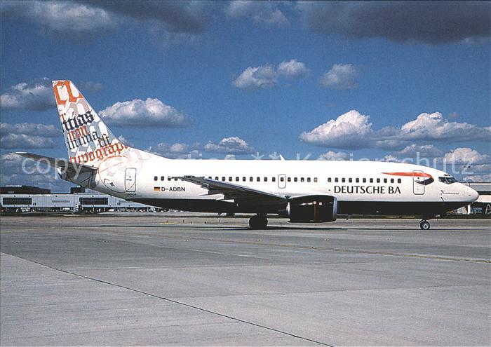 Flugzeuge Zivil Deutsche BA (Calligraphy col.) Boeing B-737-36Q D-ADBN c/n 29058