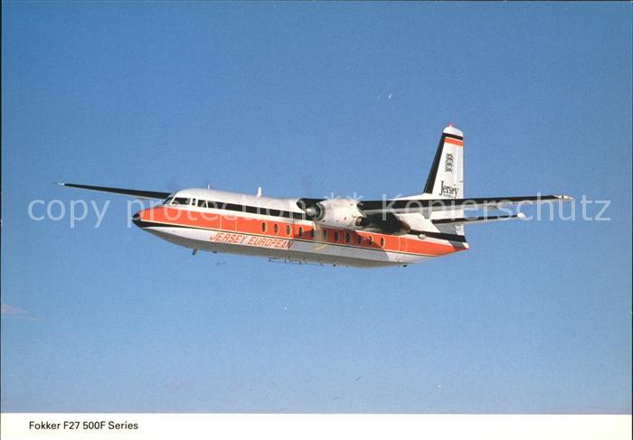 Flugzeuge Zivil Jersey European Fokker F27 500F Series
