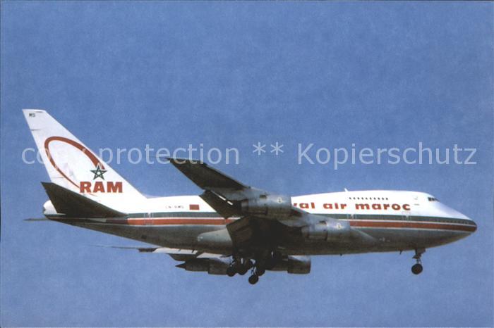 Flugzeuge Zivil Royal Air Maroc B 747 SP 44 CN-RMS c/n 21253