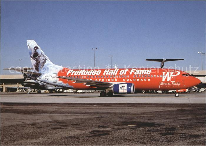 Flugzeuge Zivil  Western Pacific Airlines ProRodeo Hall of Fame Boeing B-737-3S3