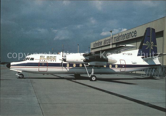 Flugzeuge Zivil Elbee Airlines Fokker F27 Mk200 VT-ssA c/n 10670