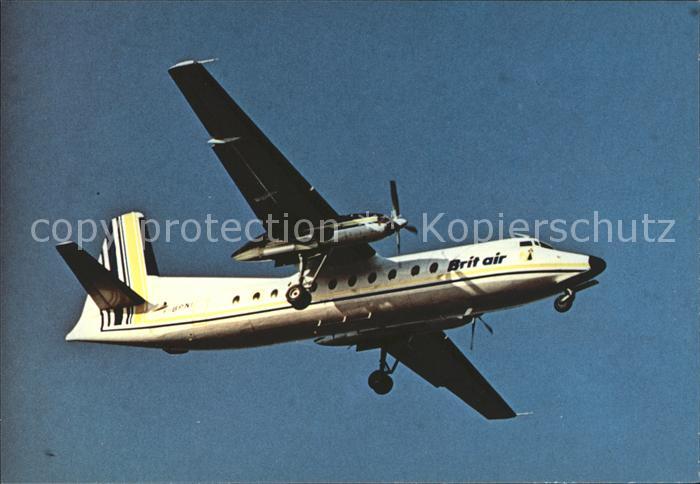 Flugzeuge Zivil Brit Air Fokker F-27 500