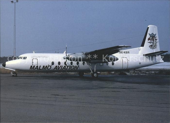 Flugzeuge Zivil Malmoe Aviation Fairchild FH-227D SE-KBR
