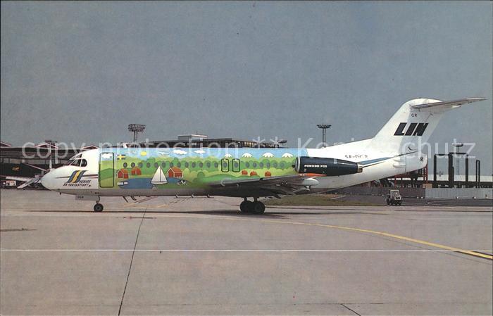 Flugzeuge Zivil Fokker F.28-4000 SE-DGR c/n 11204 Linje