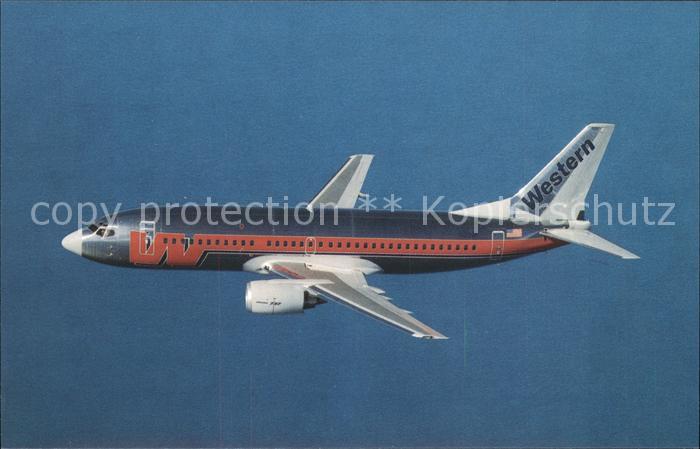 Flugzeuge Zivil Western Airlines Boeing 737-347 N3301 c