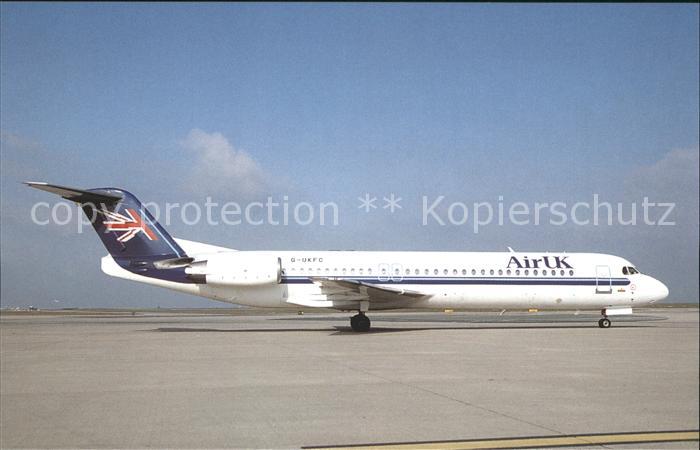 Flugzeuge Zivil Air Uk Fokker 100 G-UKFC