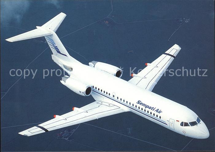 Flugzeuge Zivil Sempati Air Fokker 70 PK-JAI c/n 11592