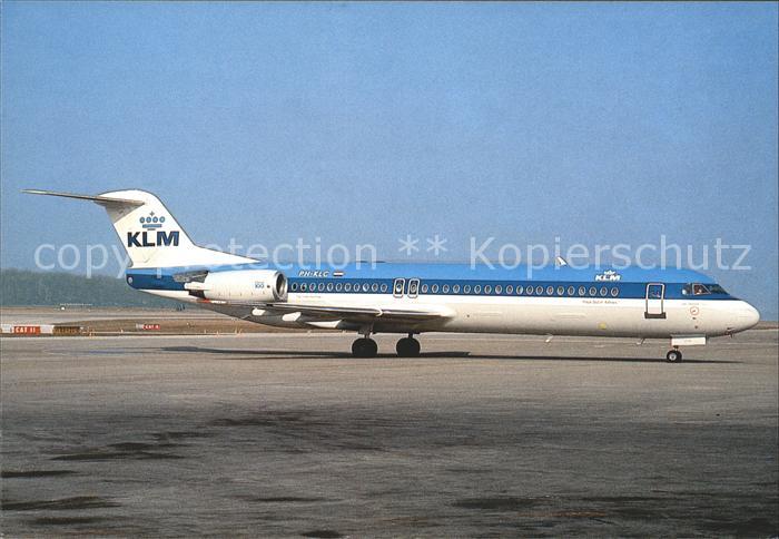 Flugzeuge Zivil KLM Fokker 100 PH-KLC