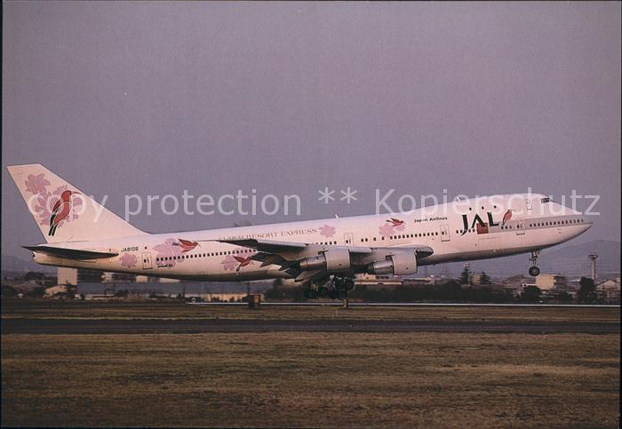Flugzeuge Zivil JAL Japan Air Lines Super Resort Express Boeing 747-246B JA8106