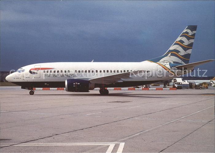 Flugzeuge Zivil British Airways Fish and Birds Boeing B-737-300 G-MSKA