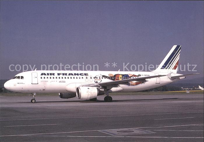 Flugzeuge Zivil Air France Worldcup 98 Airbus A320-211 F-GFKM c/n 102