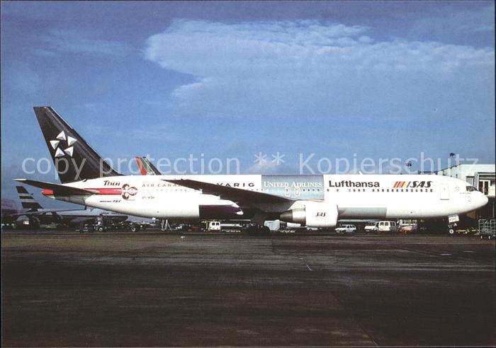 Flugzeuge Zivil Scandinavian SAS Star Alliance Boeing 7