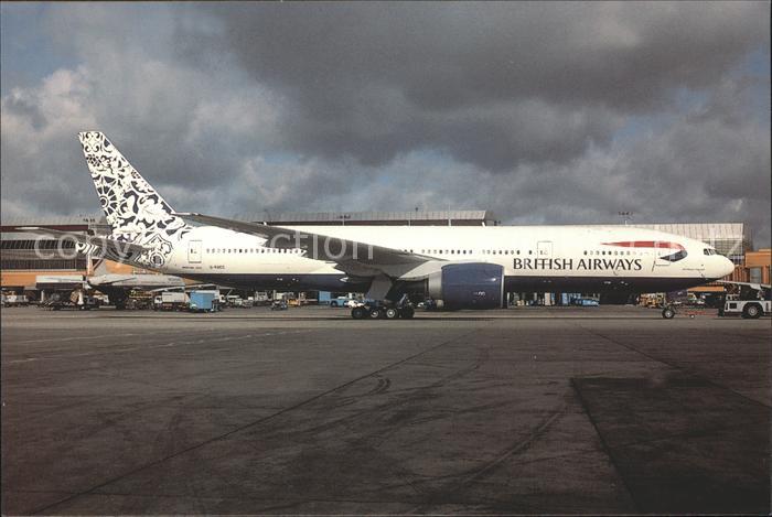 Flugzeuge Zivil British Airwys Delftblue Daybreak Boeing 777-236 G-RAES c/n 2785