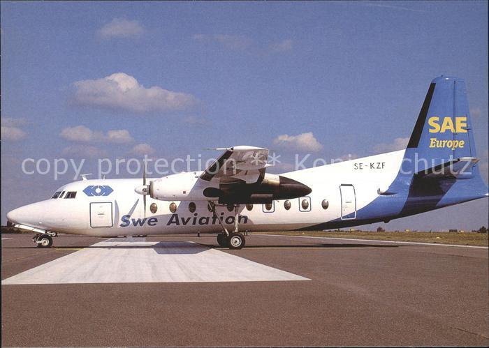 Flugzeuge Zivil Swe Aviation F-27-100 SE-KZF c/n 10266